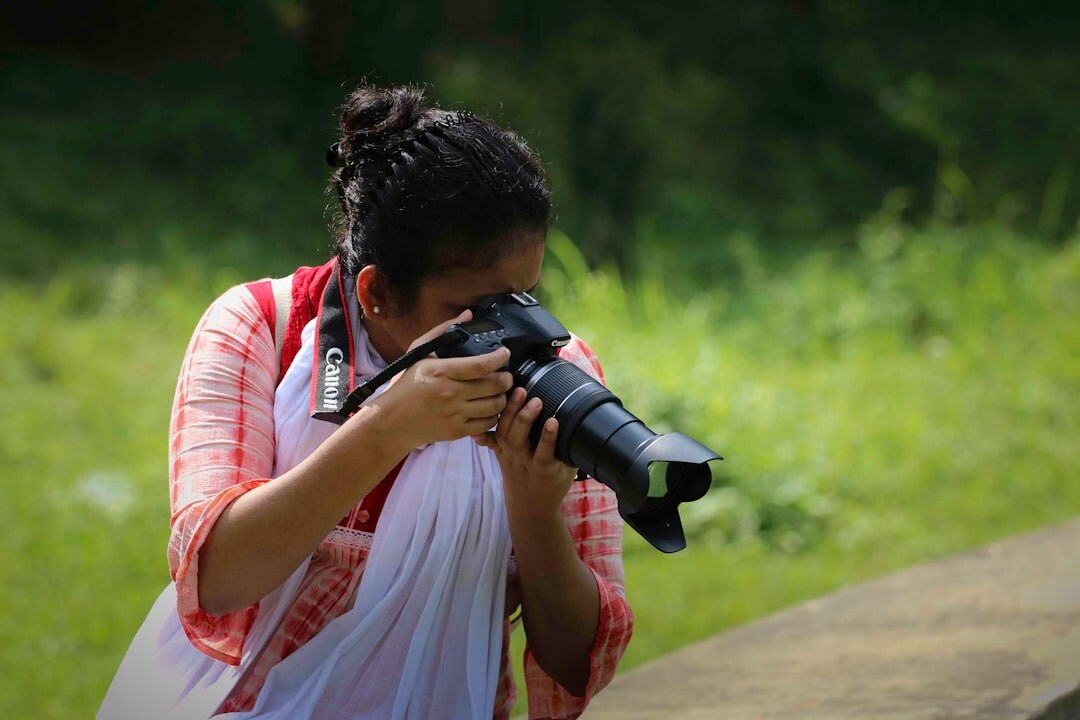 photographer taking portraits outdoors