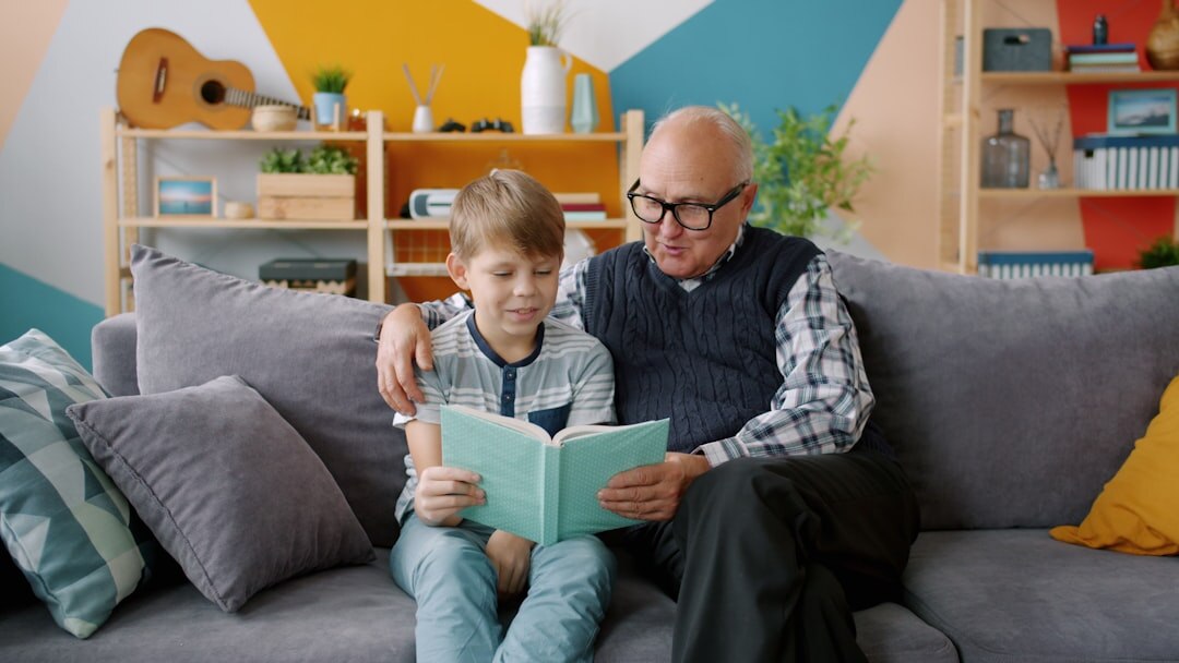 elderly man sharing story